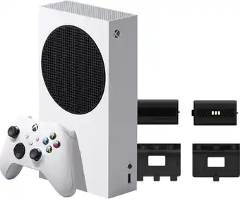 Coolblue Xbox Series S + BlueBuilt Oplaadbare Batterijen aanbieding