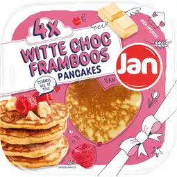 Jumbo Jan Witte Choc Framboos Pancakes 4 Stuks aanbieding