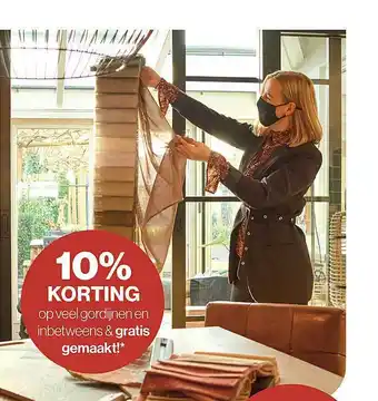 Roobol Op Veel Gordijnen En Inbetweens 10% Korting aanbieding