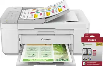 Coolblue Canon PIXMA TR4756i + 1 set extra inkt + fotopapier aanbieding