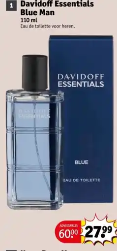 Kruidvat Davidoff essentials blue man aanbieding