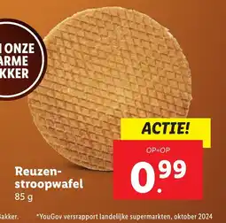 Lidl Reuzenstroopwafel aanbieding