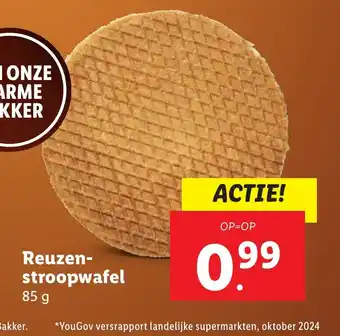 Lidl Reuzenstroopwafel aanbieding