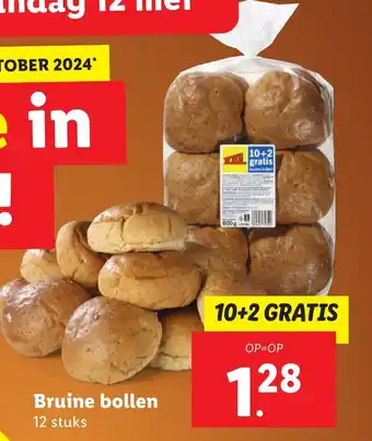 Lidl Bruine bollen aanbieding