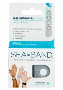 De Online Drogist Sea Band Voor Volwassenen tegen Reisziekte 2ST aanbieding