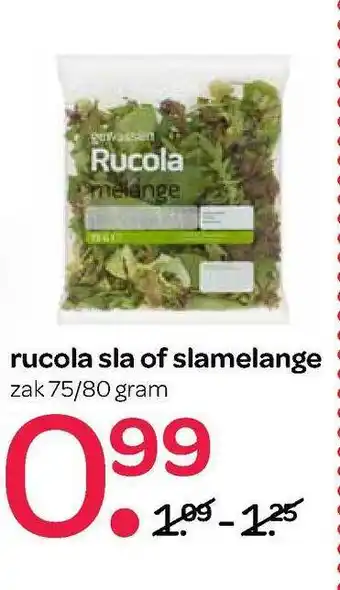 Spar Rucola Sla Of Slamelange aanbieding