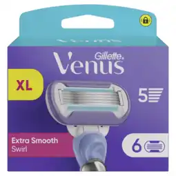 De Online Drogist Gillette Venus Extra Smooth Swirl Scheermesjes XL 6ST aanbieding