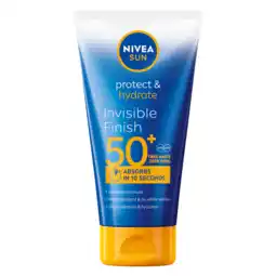 De Online Drogist Nivea Sun Protect & Hydrate Invisible Finish Zonnemelk Spf 50+ 150ML aanbieding