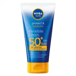 De Online Drogist Nivea Sun Protect & Hydrate Invisible Finish Zonnemelk Spf 50+ 150ML aanbieding