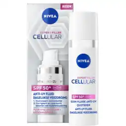 De Online Drogist Nivea Cellular Expert Filler Daily UV Fluide Spf 50 30ML aanbieding