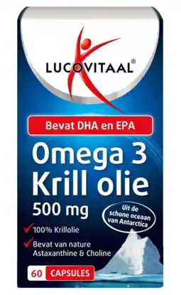 De Online Drogist Lucovitaal Omega 3 Krill Olie Capsules 60CP aanbieding