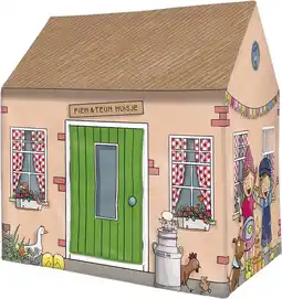 Intratuin Bambolino Toys speeltent Fien & Teun beige 95 x 72 x 102 cm aanbieding