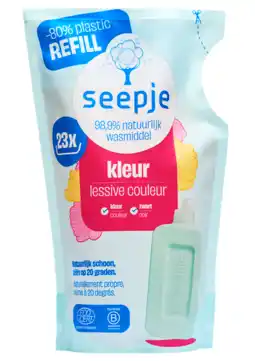De Online Drogist Seepje Wasmiddel Kleur Navulling 1LT aanbieding