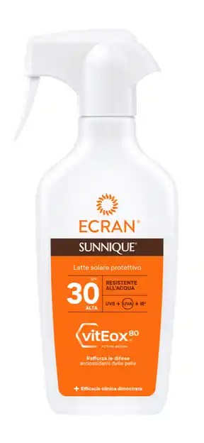 De Online Drogist Ecran Sunnique Zonnebrand Melk Spray SPF30 270ML aanbieding