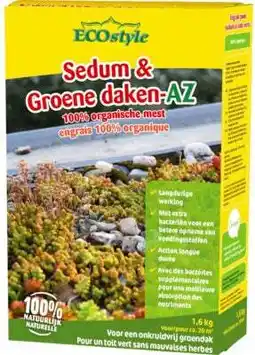Intratuin Ecostyle organische mest sedum & groene daken AZ 1,6 kg aanbieding