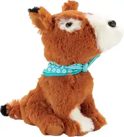 Intratuin Bambolino Toys knuffel Fien & Teun pim de hond bruin 17 x 12 x 20 cm aanbieding