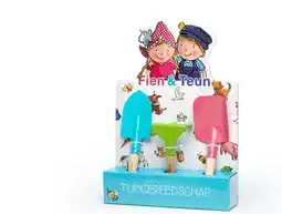 Intratuin Fien & Teun kindergereedschapset wit 36 x 25 x 6 cm aanbieding