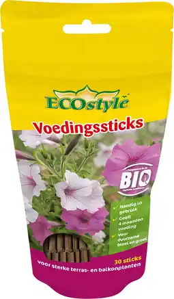 Intratuin Ecostyle voedingssticks 30 stuks aanbieding