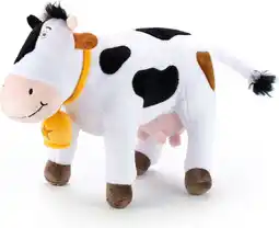 Intratuin Bambolino Toys knuffel Fien & Teun rosa de koe wit / zwart 19 x 16 x 27 cm aanbieding
