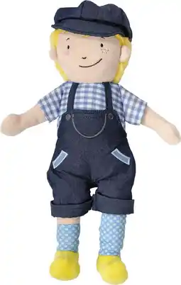 Intratuin Bambolino Toys knuffel Fien & Teun teun blauw 10 x 10 x 35 cm aanbieding
