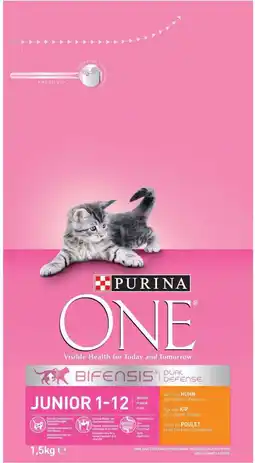 Intratuin Purina One kattenvoer kip junior 1,5 kg aanbieding