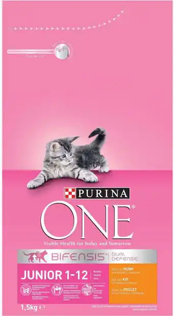 Intratuin Purina One kattenvoer kip junior 1,5 kg aanbieding