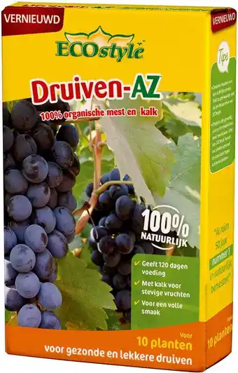 Intratuin Ecostyle organische mest druiven AZ 800 g aanbieding