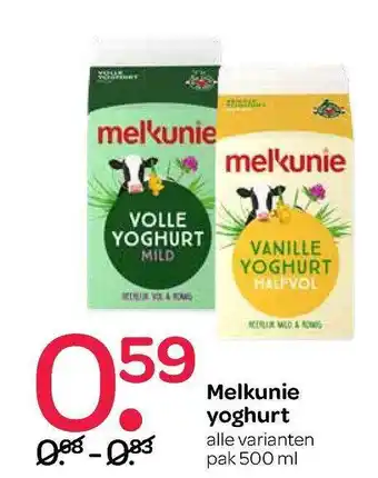 Spar Melkunie Yoghurt aanbieding