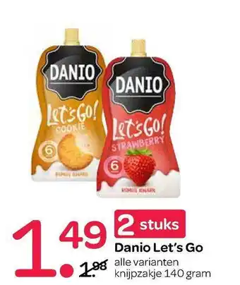 Spar Danio Let's Go aanbieding