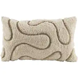 Leen Bakker Sierkussen Guust - off-white/taupe - 30x50 cm - Leen Bakker aanbieding