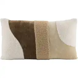 Leen Bakker Sierkussen Brent - beige/crème - 30x50 cm - Leen Bakker aanbieding