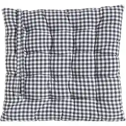 Leen Bakker Zitkussen Thierry - antraciet - 40x40x5 cm - Leen Bakker aanbieding