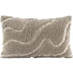 Leen Bakker Sierkussen Guust - grijs/wit - 30x50 cm - Leen Bakker aanbieding