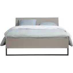 Leen Bakker Bed Dex - grijs - 140x200 cm - Leen Bakker aanbieding