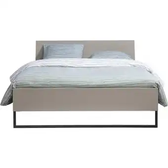 Leen Bakker Bed Dex - grijs - 140x200 cm - Leen Bakker aanbieding