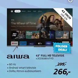 Obbink Аіша 43" full hd televisie aanbieding