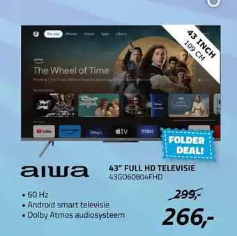 Obbink Аіша 43" full hd televisie aanbieding