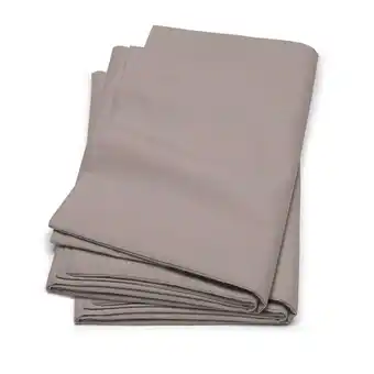 Leen Bakker Cinderella kussensloop flanel (2 stuks) - taupe - 60x70 cm - Leen Bakker aanbieding