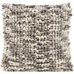 Leen Bakker Sierkussen Iep - grijs/zand - 45x45 cm - Leen Bakker aanbieding