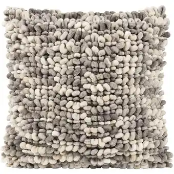 Leen Bakker Sierkussen Iep - grijs/zand - 45x45 cm - Leen Bakker aanbieding