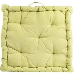 Leen Bakker Matraskussen Mika - lime - 45x45 cm - Leen Bakker aanbieding