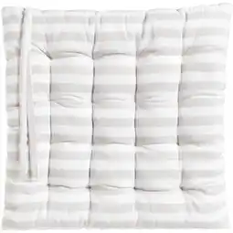 Leen Bakker Zitkussen Pyke - zand - 40x40x5 cm - Leen Bakker aanbieding