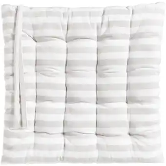 Leen Bakker Zitkussen Pyke - zand - 40x40x5 cm - Leen Bakker aanbieding