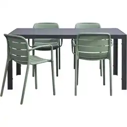 Leen Bakker Tuinset Savoie Nice - groen - 5-delig - 160 cm - Leen Bakker aanbieding