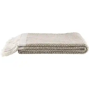 Leen Bakker Plaid Karst - zand - 130x170 cm - Leen Bakker aanbieding