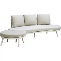 Leen Bakker Loungebank Istres - zand - 88x205x68 cm - Leen Bakker aanbieding