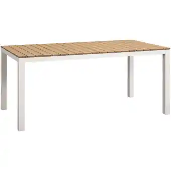 Leen Bakker Tuintafel Toulon - zand - 74x169x90 cm - Leen Bakker aanbieding
