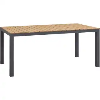 Leen Bakker Tuintafel Toulon - antraciet - 74x169x90 cm - Leen Bakker aanbieding