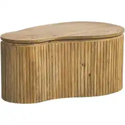 Leen Bakker Salontafel Cyril - mangohout - 80x50x37 cm - Leen Bakker aanbieding