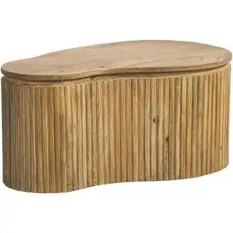 Leen Bakker Salontafel Cyril - mangohout - 80x50x37 cm - Leen Bakker aanbieding